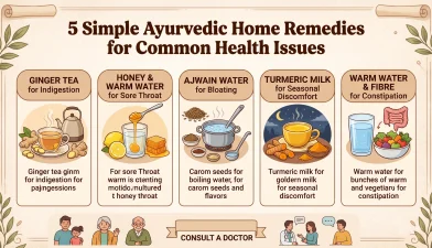 5 simple Ayurvedic home remedies for common health issues